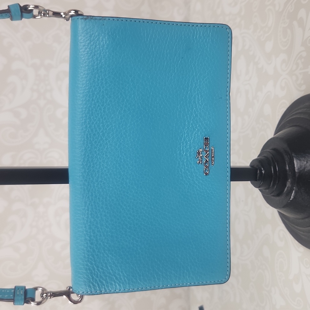 VGUC COACH Anna Crossbody In Aqua Blue 3037